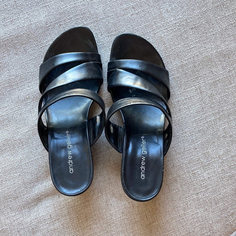 Andrew Geller Leather Sandals Size 6.5